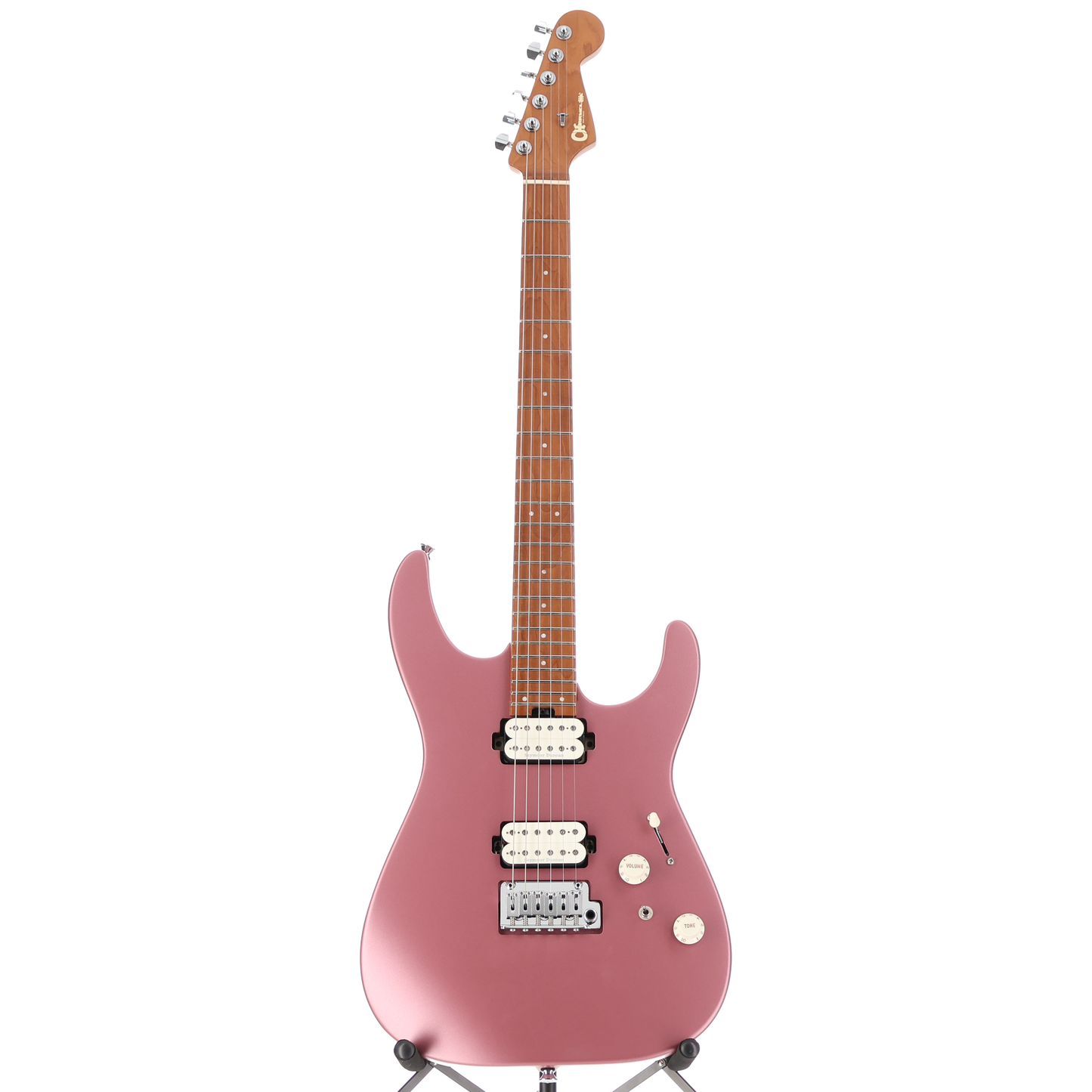 Charvel Pro-Mod DK24 HH 2PT CM, Caramelized Maple Fingerboard, Satin Burgundy Mist (RP) (11519)