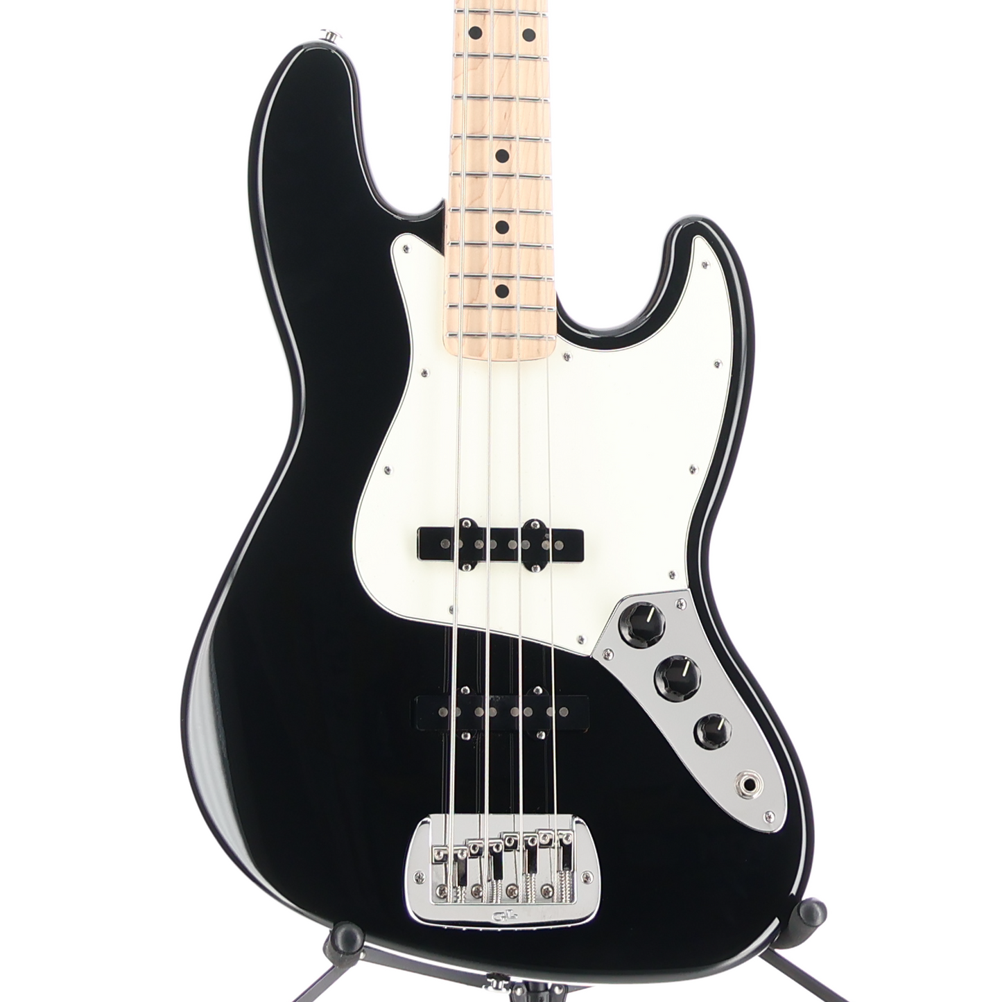 G&L Fullerton Deluxe JB 4 String Bass Guitar - Jet Black (U10) (05202)