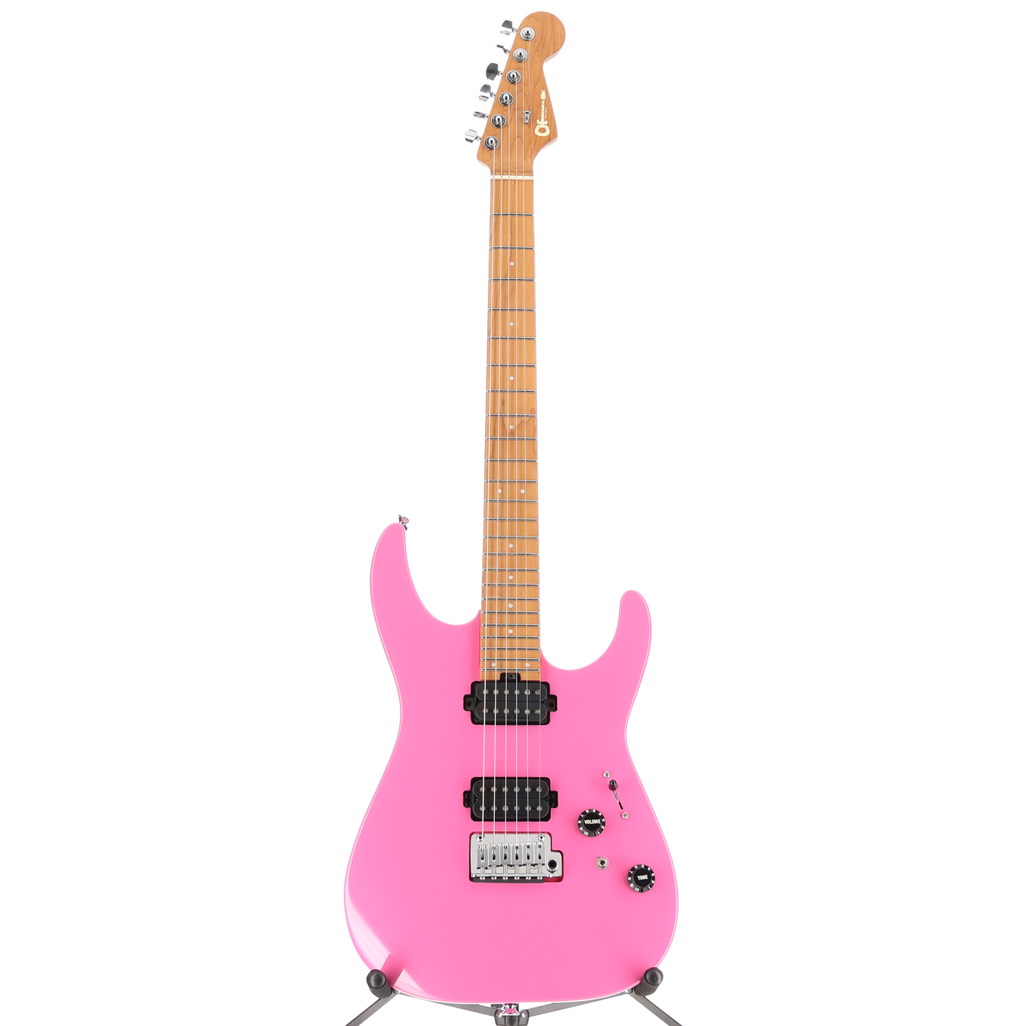 Charvel Pro-Mod DK24 HH 2PT CM, Caramelized Maple Fingerboard, Bubblegum Pink (RP) (11519)