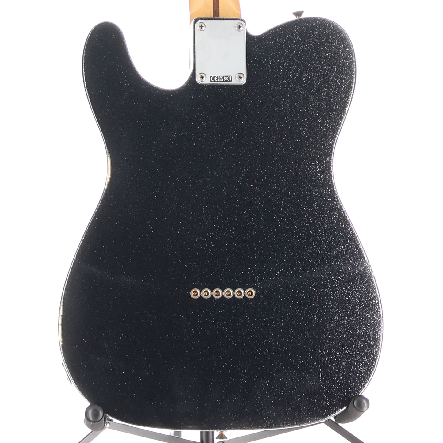 Fender Brad Paisley Road Worn Telecaster, Maple Fingerboard, Black Sparkle (M8) (59709)