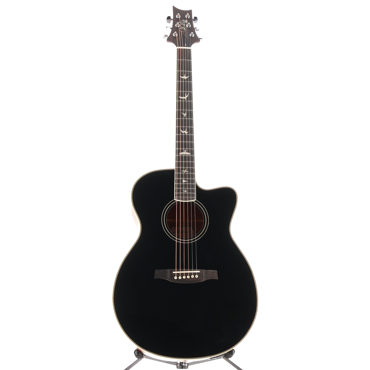 PRS SE A20E Angelus Cutaway Acoustic Electric Guitar - Black (Y2) (21845)