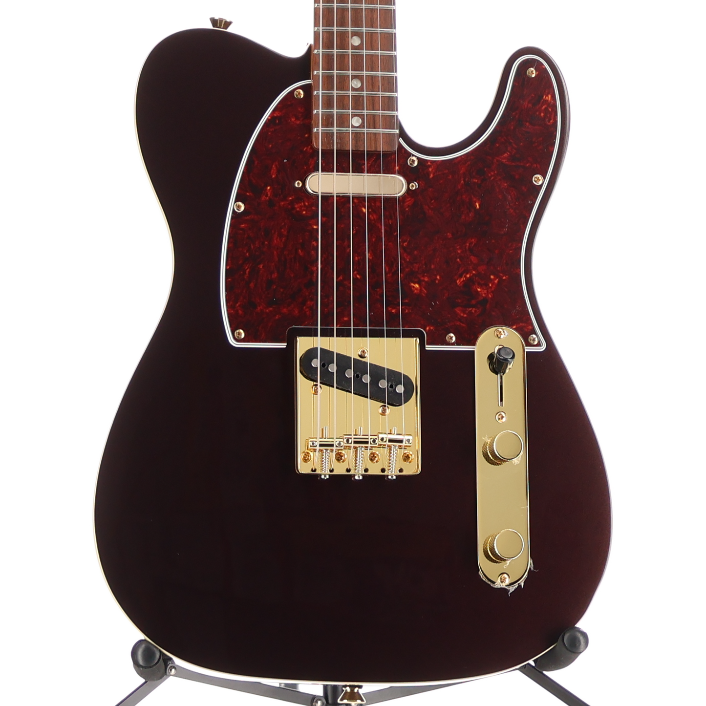 Squier FSR Classic Vibe '60s Custom Telecaster, Laurel Fingerboard, Tortoiseshell Pickguard, Gold Hardware, Oxblood (BB1) (00944)