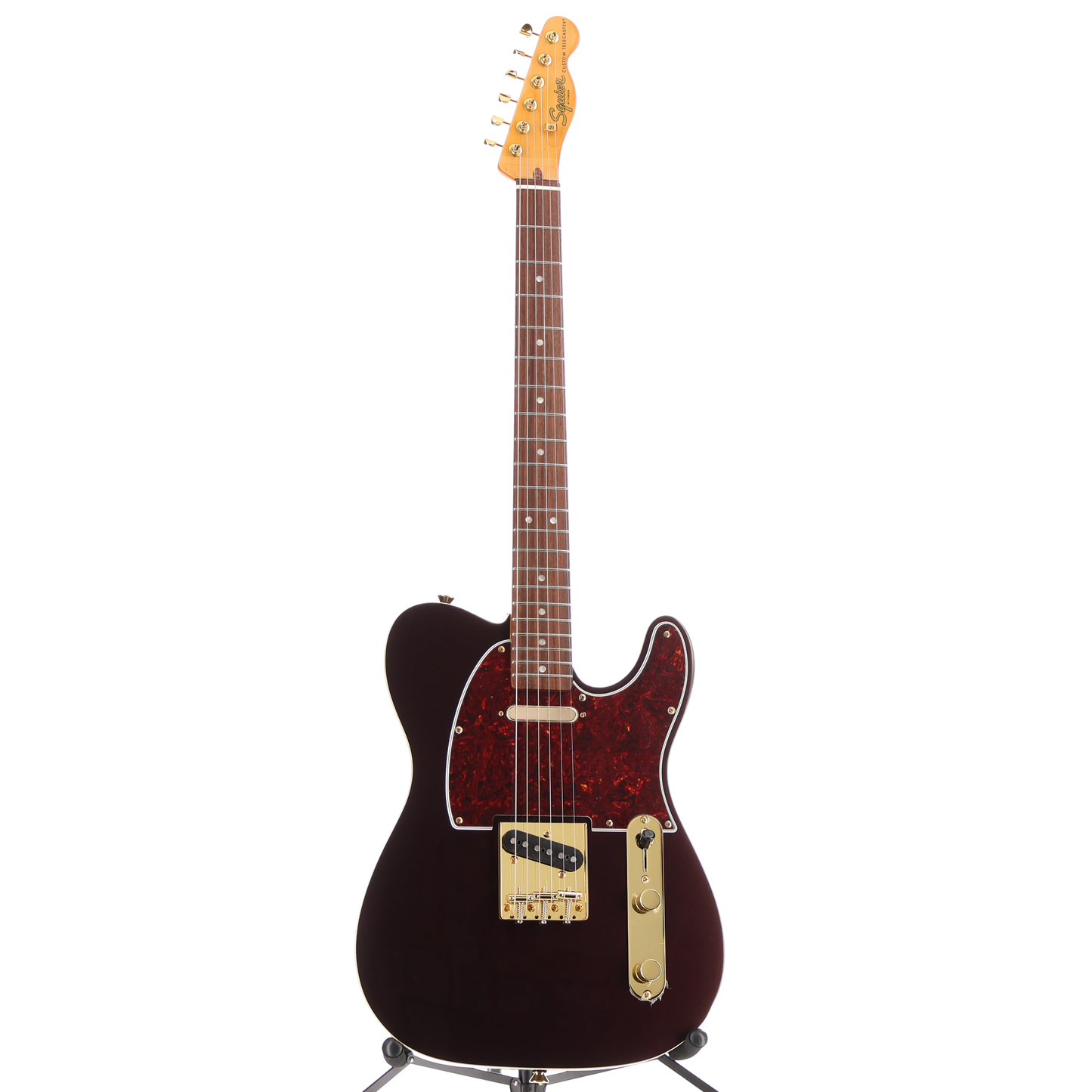 Squier FSR Classic Vibe '60s Custom Telecaster, Laurel Fingerboard, Tortoiseshell Pickguard, Gold Hardware, Oxblood (BB1) (00944)