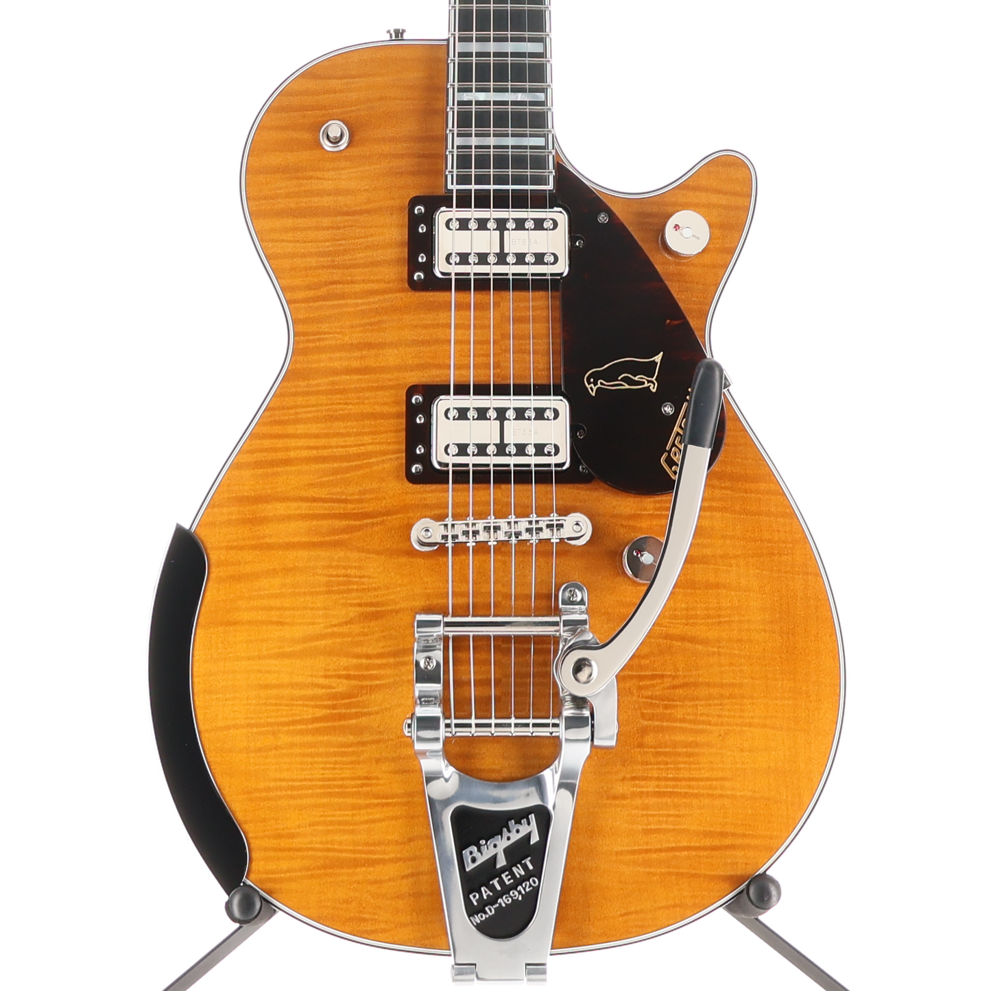 Gretsch G6134TFM-NH Nigel Hendroff Signature Penguin, Ebony Fingerboard, Amber Flame (P5) (10197)