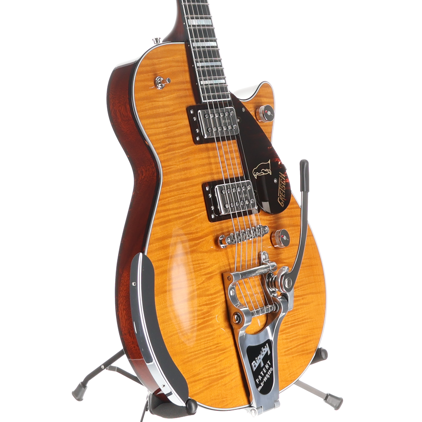 Gretsch G6134TFM-NH Nigel Hendroff Signature Penguin, Ebony Fingerboard, Amber Flame (P5) (10197)