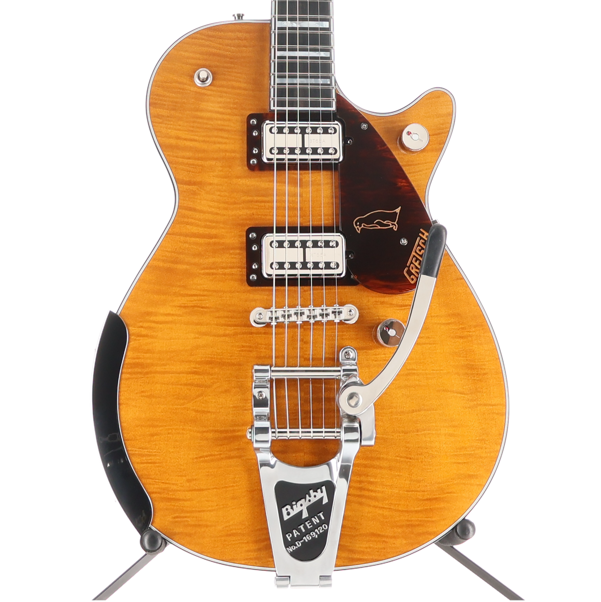 Gretsch G6134TFM-NH Nigel Hendroff Signature Penguin, Ebony Fingerboard, Amber Flame (X12) (72320)