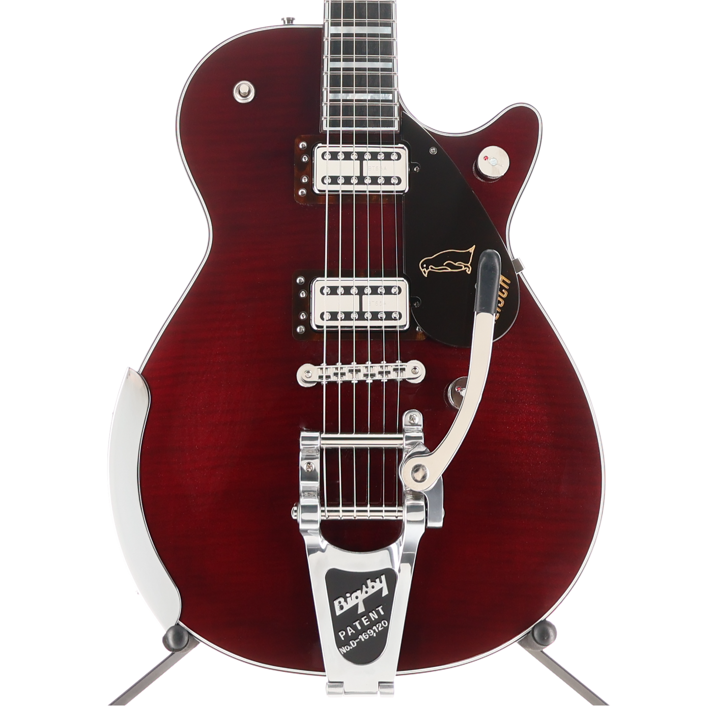 Gretsch G6134TFM-NH Nigel Hendroff Signature Penguin, Ebony Fingerboard, Dark Cherry Metallic Flame (H11) (24948)