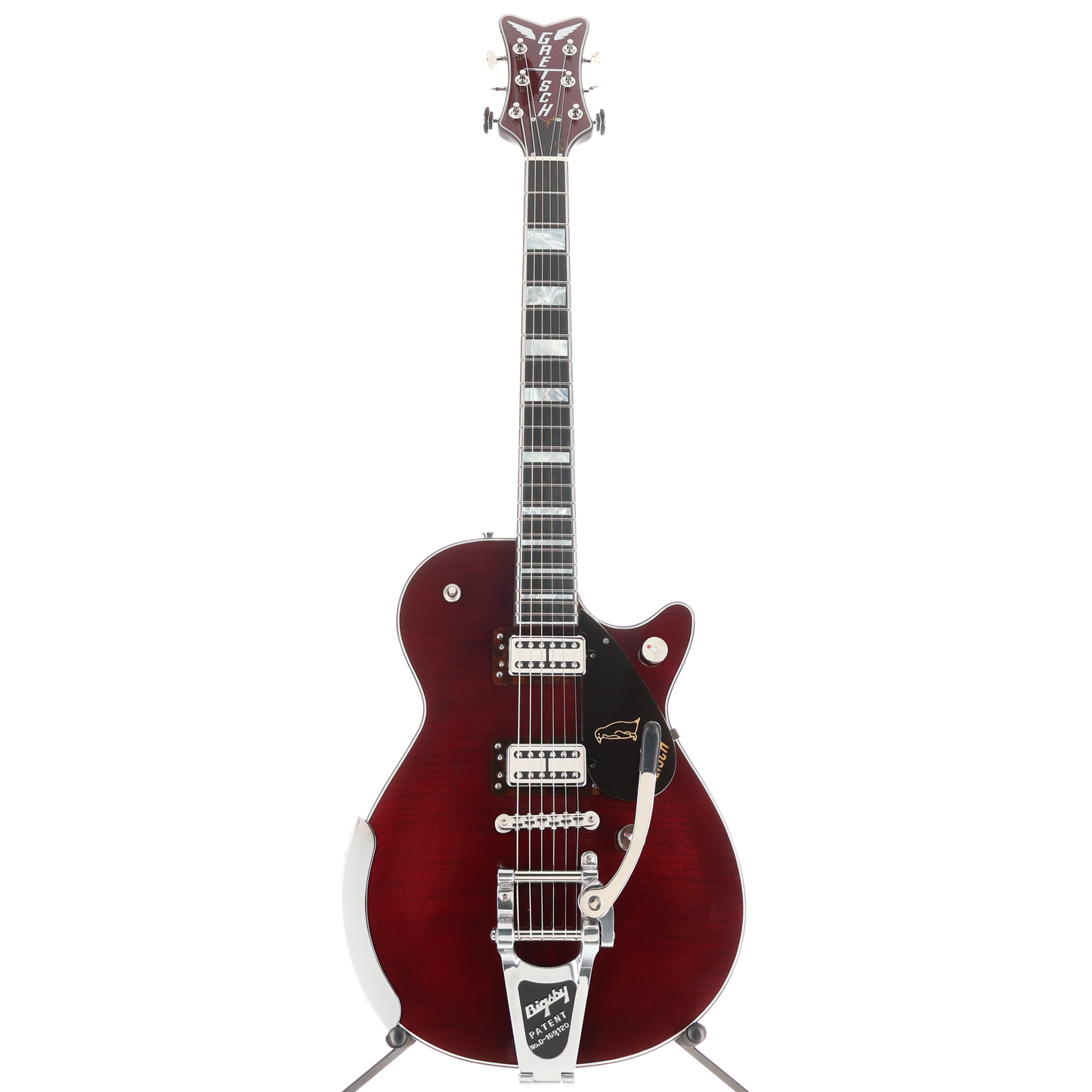 Gretsch G6134TFM-NH Nigel Hendroff Signature Penguin, Ebony Fingerboard, Dark Cherry Metallic Flame (H11) (24948)