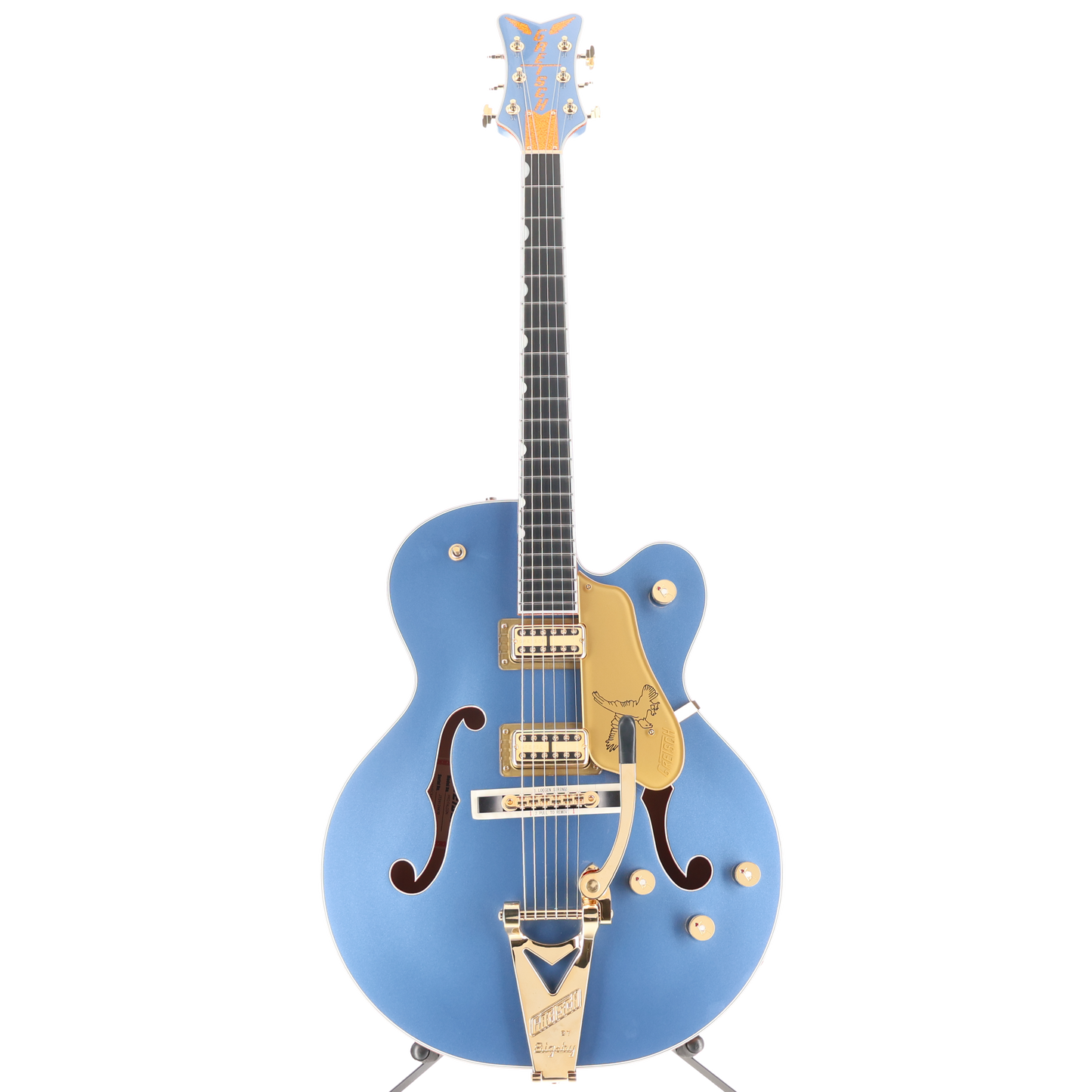 Gretsch Falcon Hollow Body String-Thru Bigsby Ebony Fingerboard - Cerulean Smoke (I10) (24470)