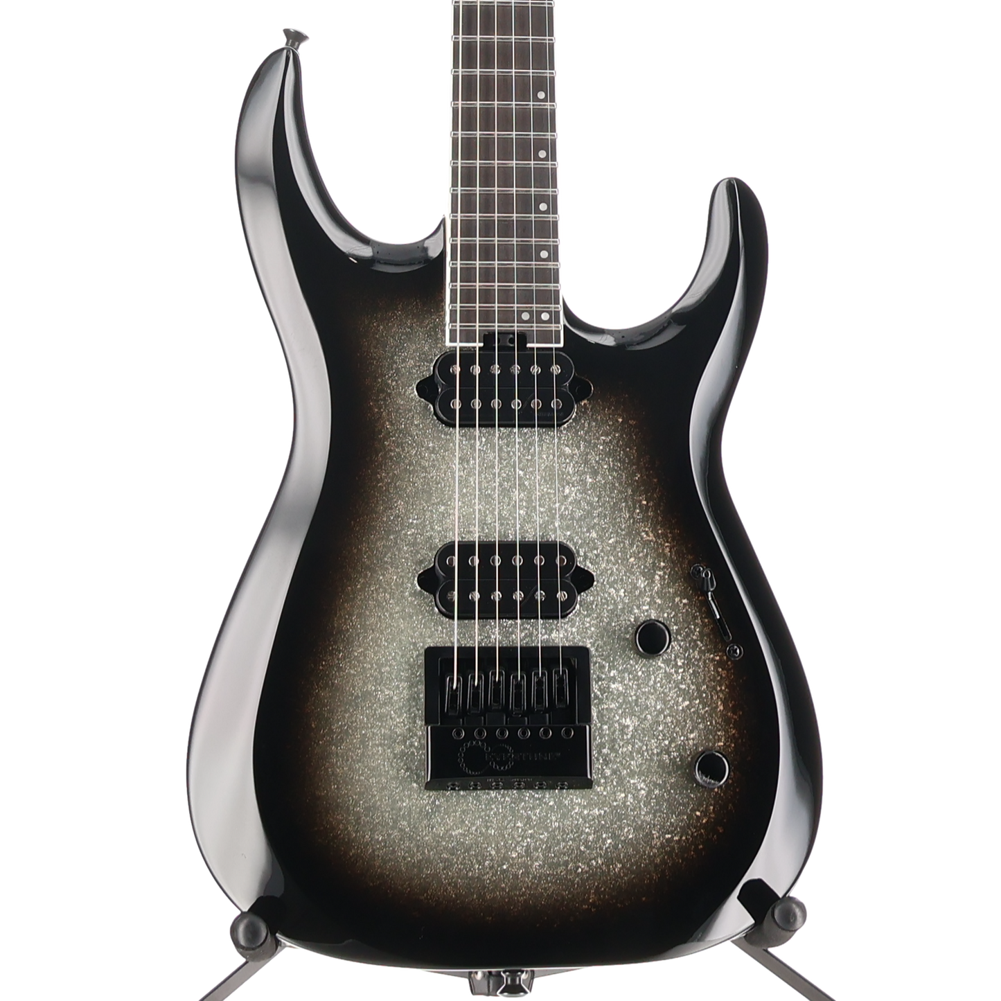 Jackson Pro Plus Series DK Modern EVTN6, Ebony Fingerboard, Silver Sparkle (AA8) (01188)