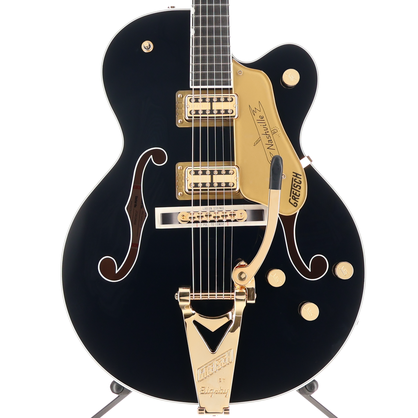 Gretsch Nashville Hollow Body with String-Thru Bigsby and Gold Hardware, Ebony Fingerboard - Midnight Sapphire (P) (24502)