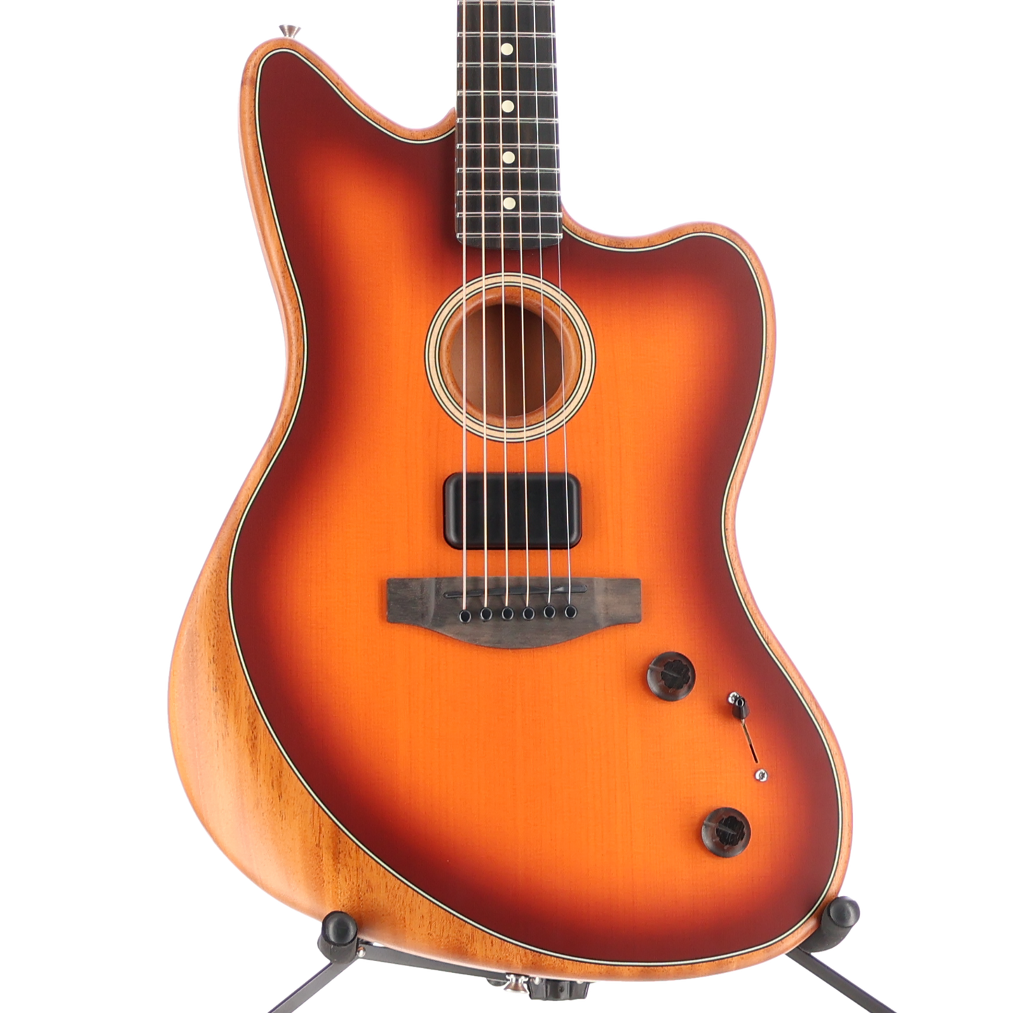 Fender American Acoustasonic Jazzmaster, Tobacco Sunburst, Ebony Fingerboard (Q3) (6298A)