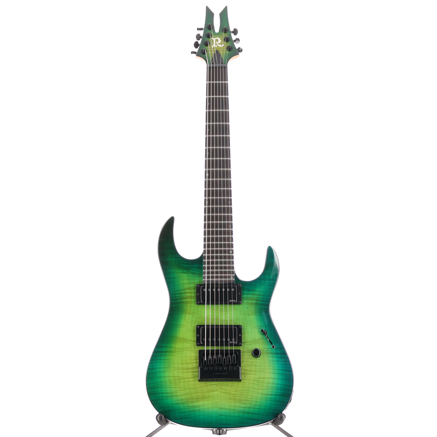 BC Rich Andy James Signature 7 Evertune Electric Guitar - Transparent Green (SR) (60412)