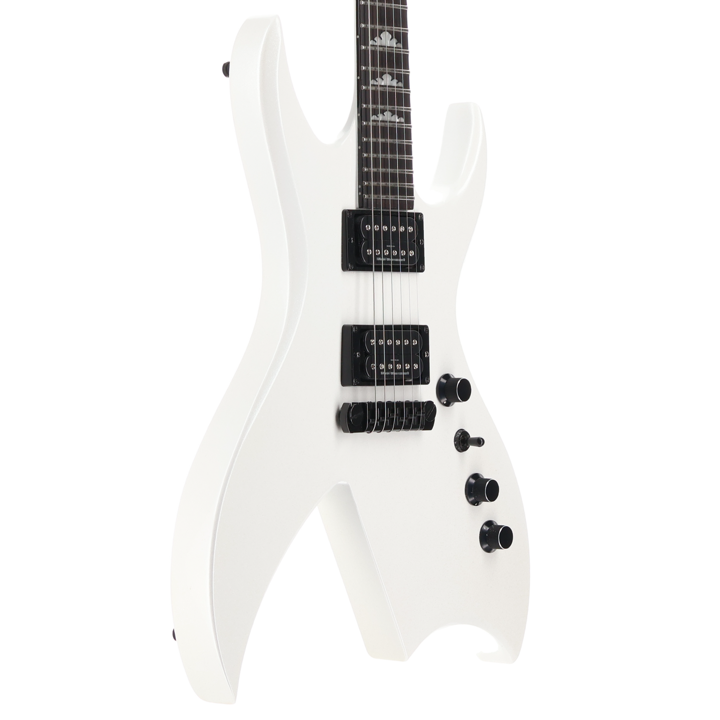 BC Rich B Legacy 2023 Nyatoh Body Maple Neck, Ebony - Pearl White (SR) (40203)