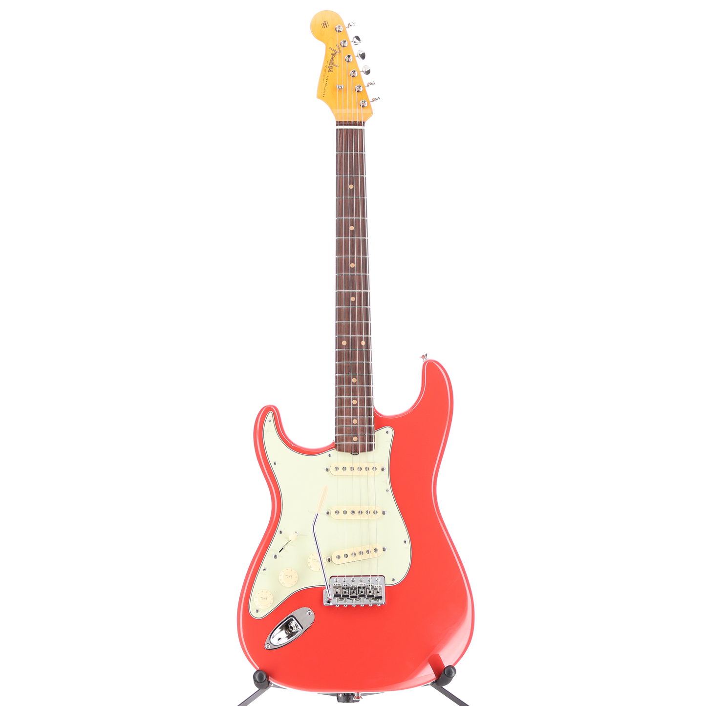 Fender American Vintage II 1961 Stratocaster Left-Hand, Rosewood Fingerboard, Fiesta Red (O2) (02368)