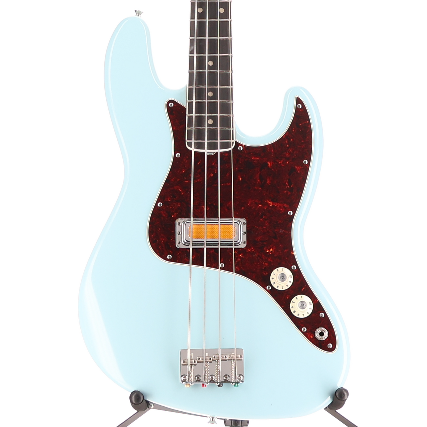 Fender Gold Foil Jazz Bass, Ebony Fingerboard, Sonic Blue (I10) (99370)