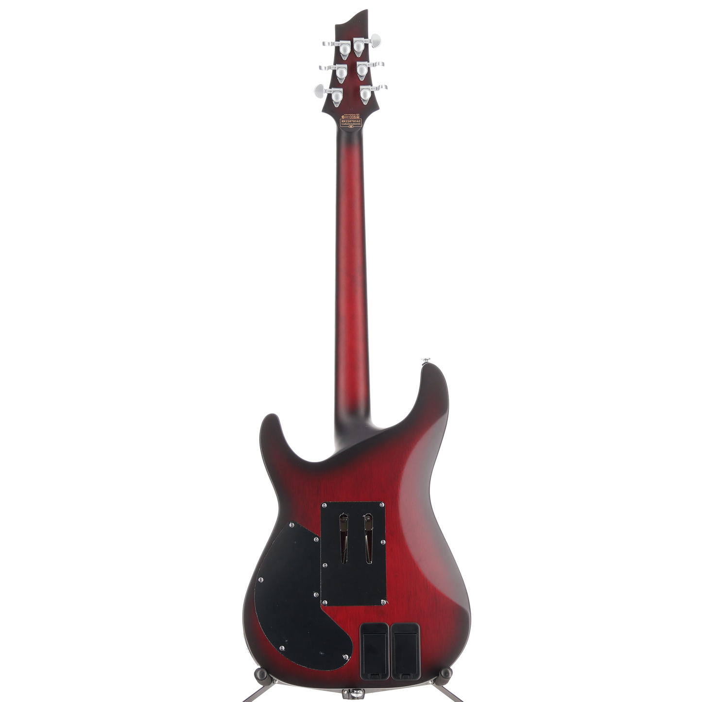 Schecter C-1 Platinum Floyd Rose Sustainer Satin Crimson Red Burst (N13) (79021)