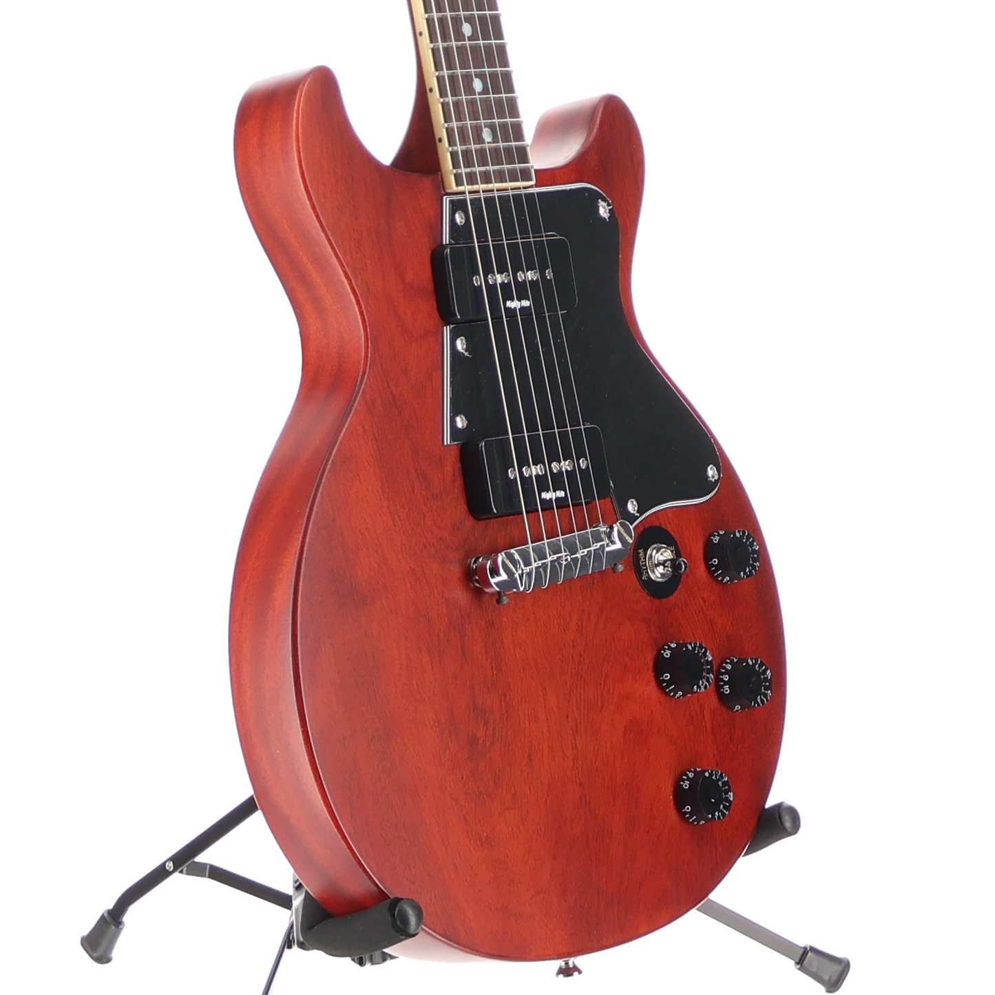 Epiphone Epiphone IGC 1960 Les Paul Special Double Cut Cherry Red-Mighty Mite Pickup Mod, CTS Pots (Y10) (18027)
