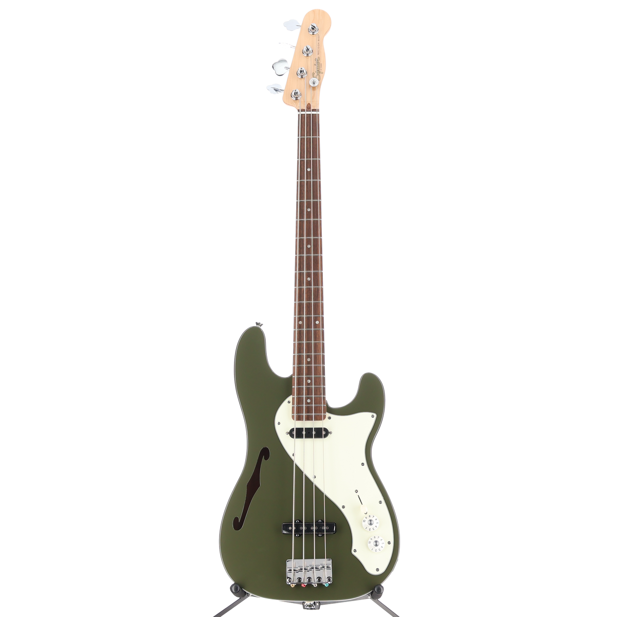 Squier Squier Paranormal Precision Bass Thinline SJ, Olive (Z4) (02339)