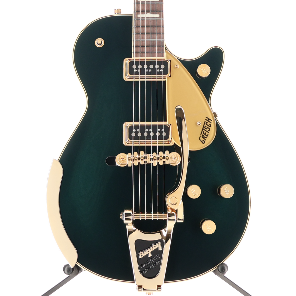 Gretsch G6128T-57 Vintage Select 57 Duo Jet with Bigsby, TV Jones, Cadillac Green (M1) (61423)