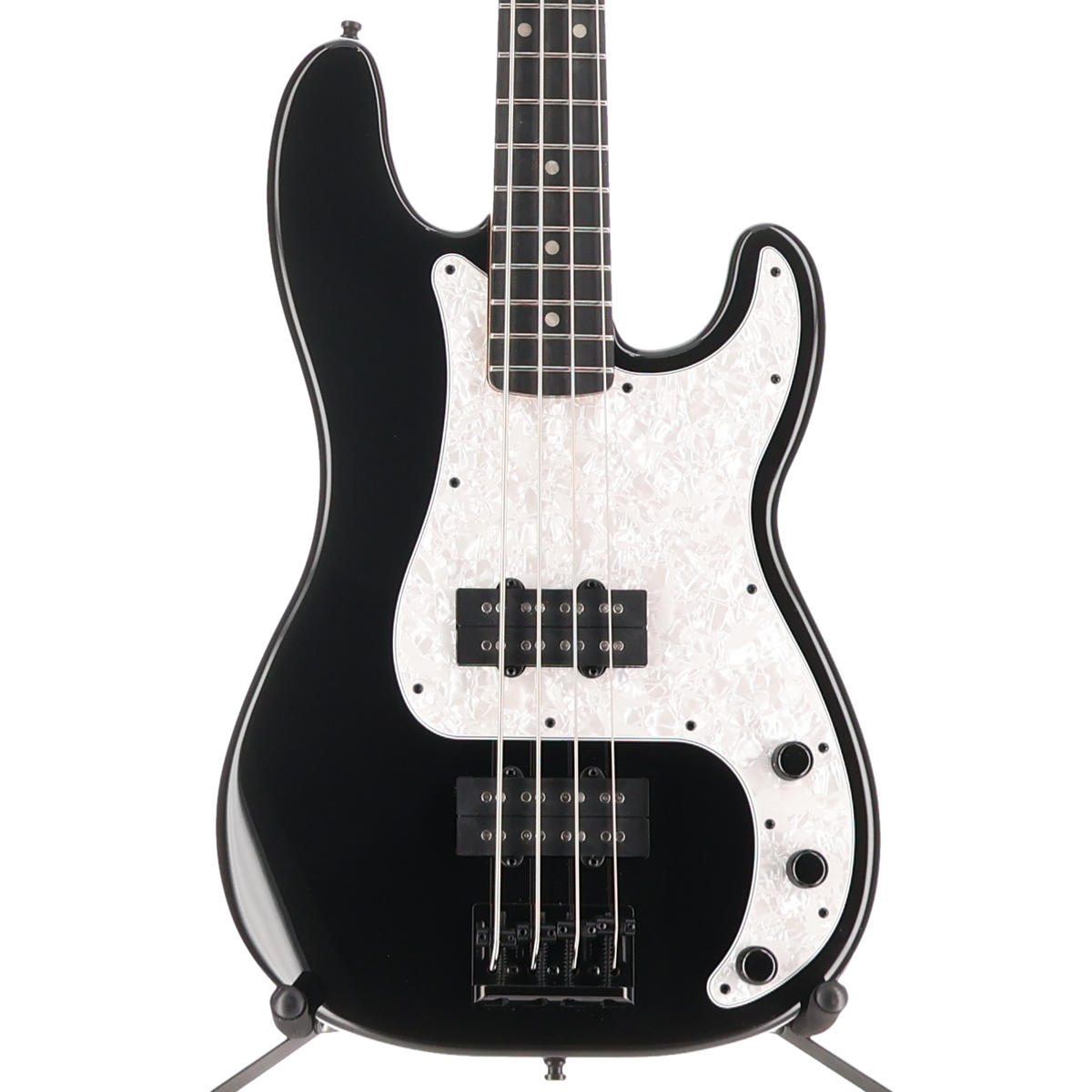 Fender Limited Edition Player Fusion Precision Bass HH, Ebony Fingerboard, Black (S12) (15028)