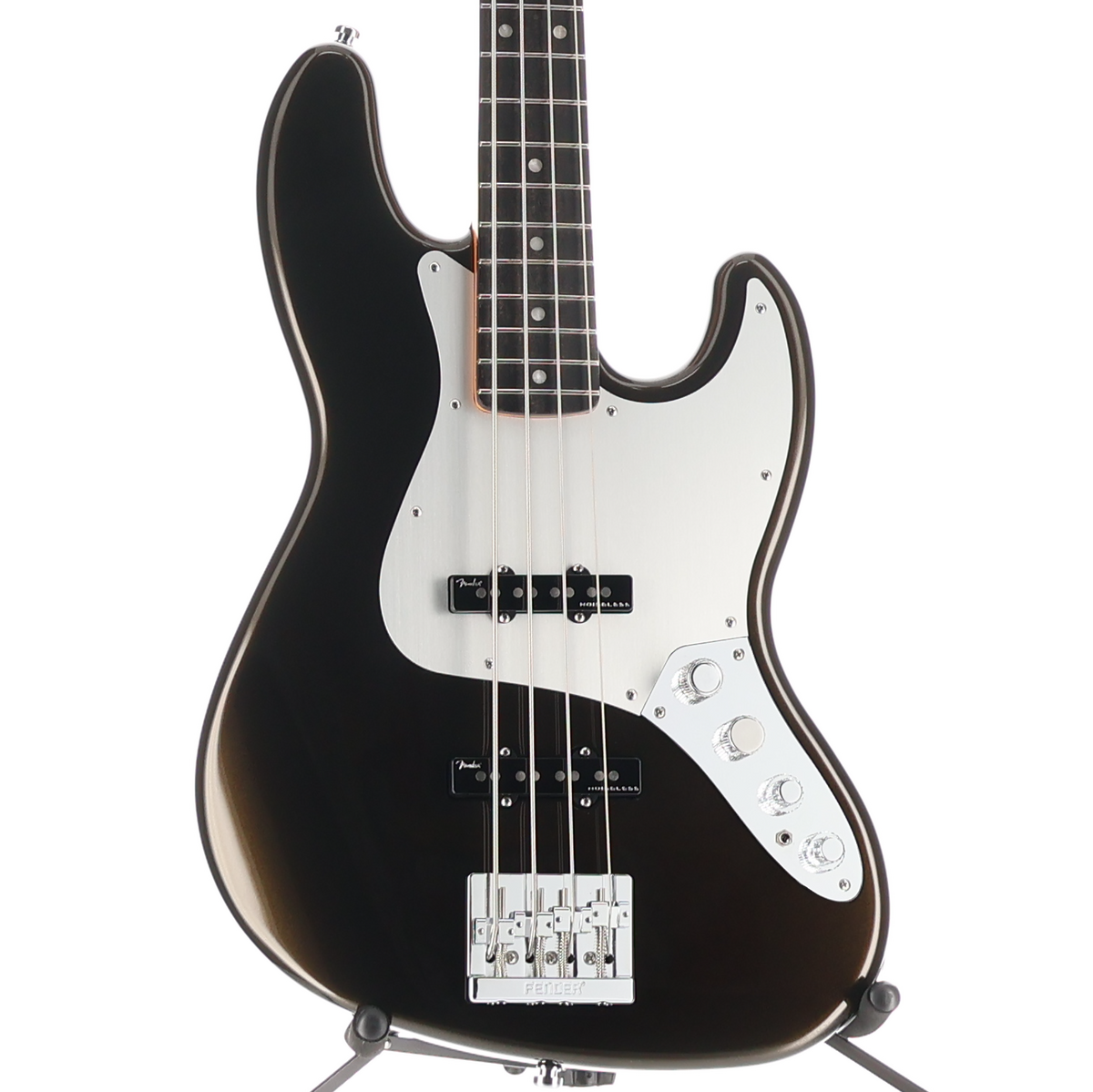 Fender American Ultra II Jazz Bass, Ebony Fingerboard, Texas Tea (X12) (08610)