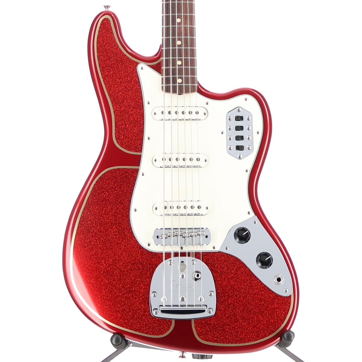 Fender Vintera II 60s Bass VI, Custom Painted Candy Apple Red w/Flake (SR) (51829)