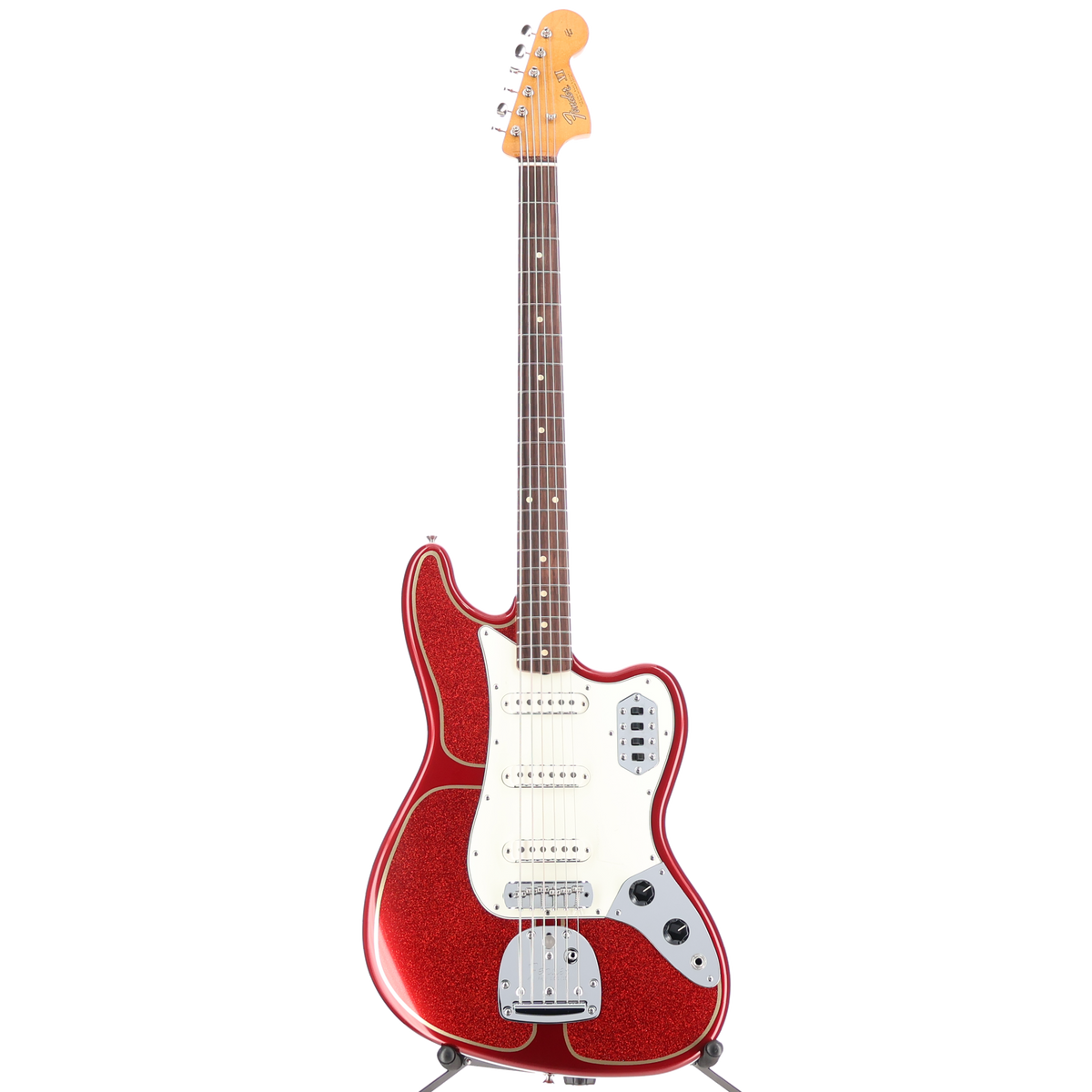 Fender Vintera II 60s Bass VI, Custom Painted Candy Apple Red w/Flake (SR) (51829)