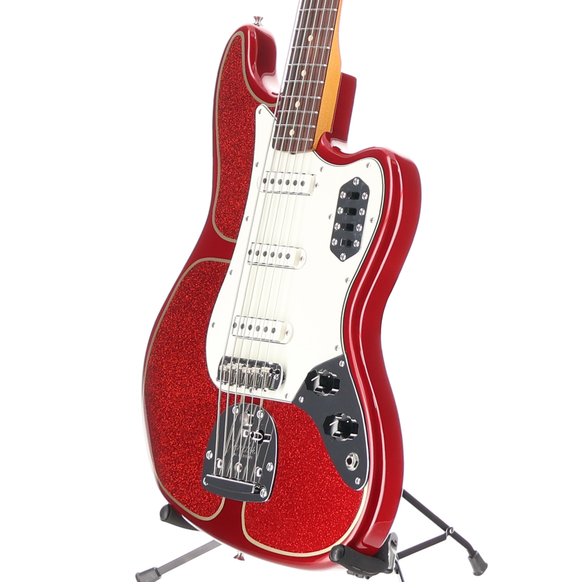 Fender Vintera II 60s Bass VI, Custom Painted Candy Apple Red w/Flake (SR) (51829)