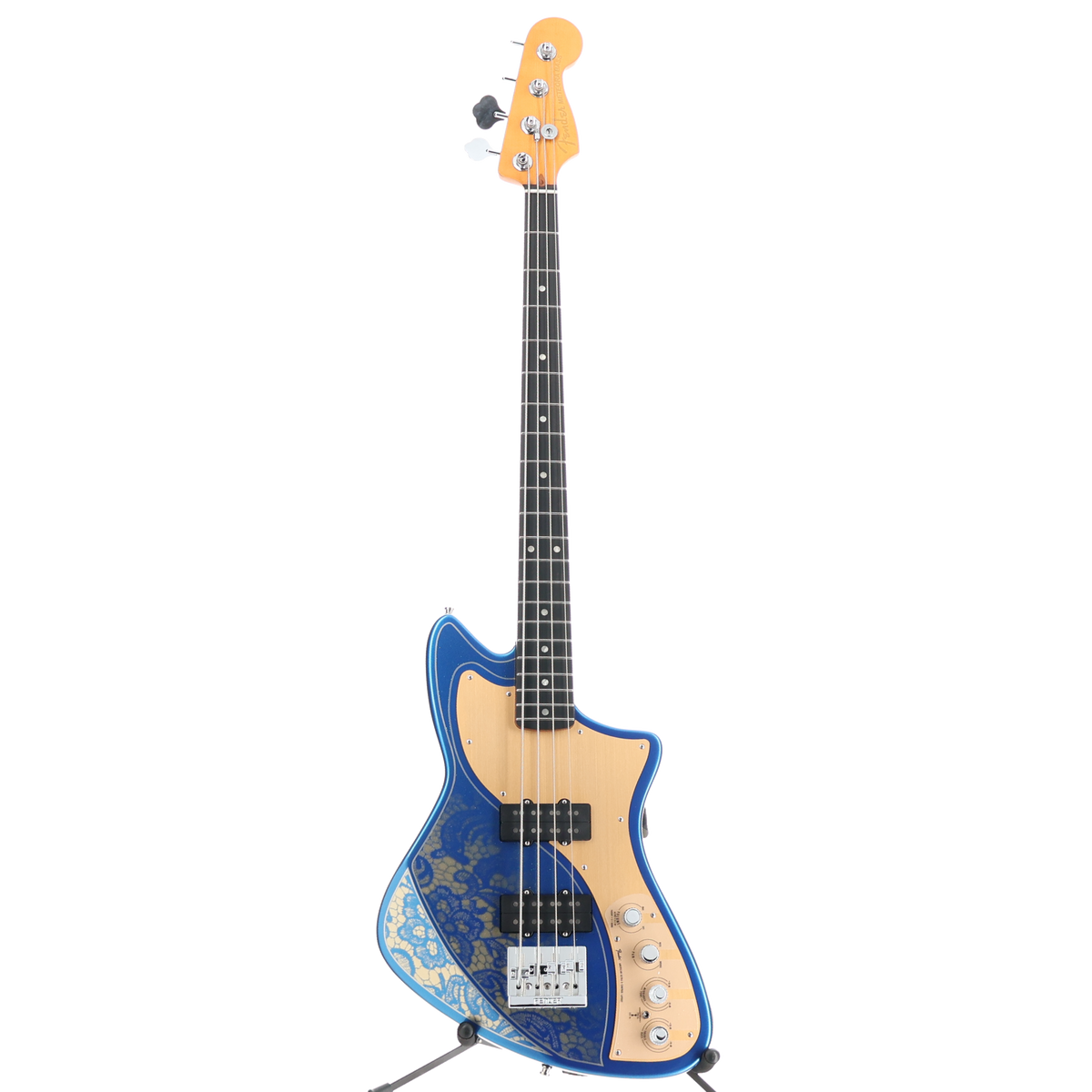 Fender Fender American Ultra II Meteora Bass, Stratto Blue Gold Custom Paint (8962) (B8) (38962)