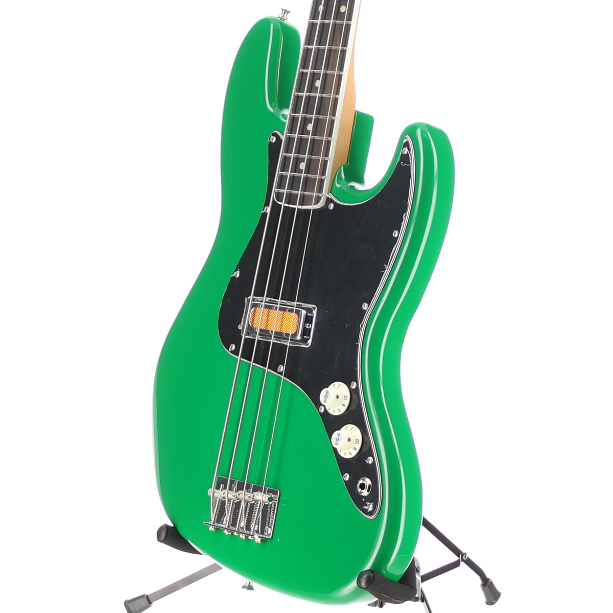 Fender Fender Gold Foil Jazz Bass Green Neon Custom Paint (1559) (A8) (11559)
