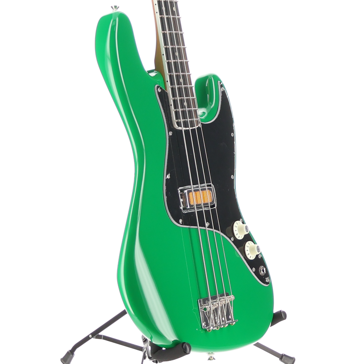 Fender Fender Gold Foil Jazz Bass Green Neon Custom Paint (1559) (A8) (11559)