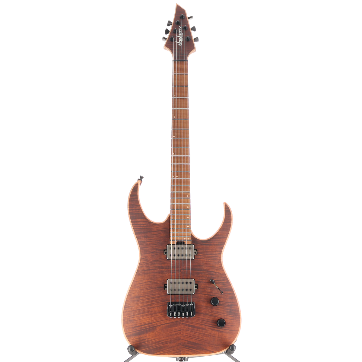 Jackson Custom Shop USA Signature Misha Mansoor Juggernaut HT6FM Satin Amber Tiger Eye (M5) (10890)