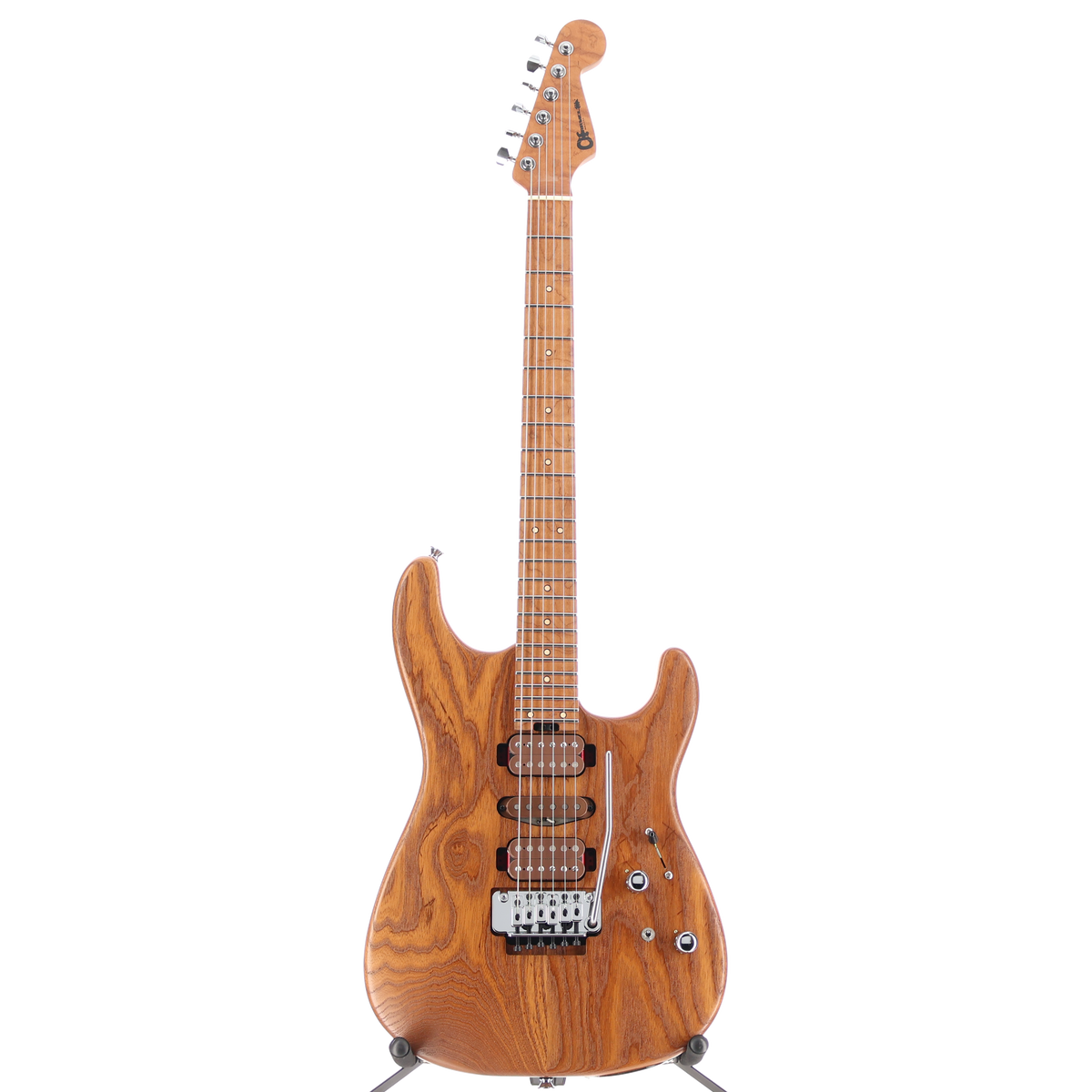 Charvel Guthrie Govan Signature HSH Caramelized Ash, Caramelized Flame Maple Fingerboard, Natural (BB12) (00342)