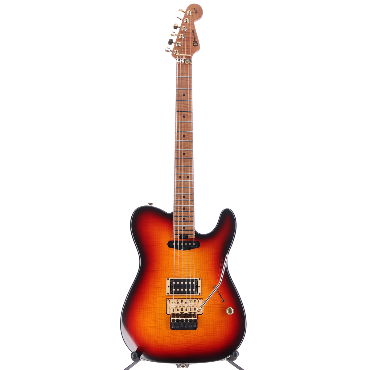 Charvel Custom Shop Custom Shop Select ST2 HS FR 3 Tone Sunburst (Y12) (14511)