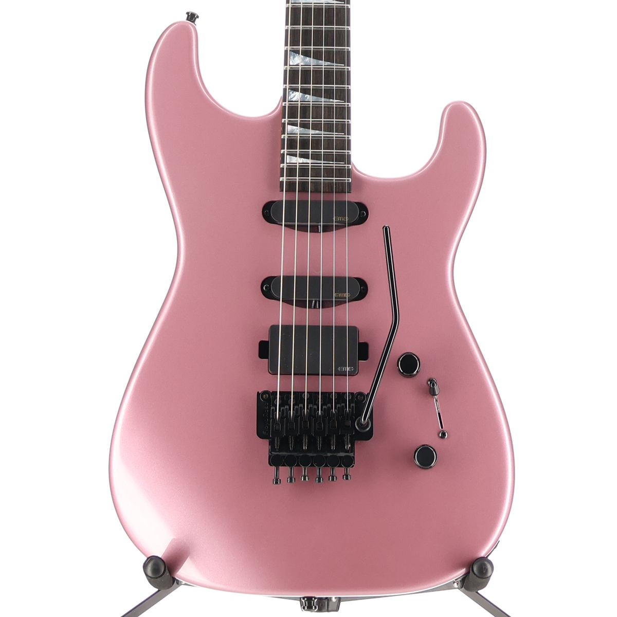 Charvel Custom Shop Custom Shop Electric Guitar San Dimas HSS FR Burgundy Mist Metallic (RC2) (16805)