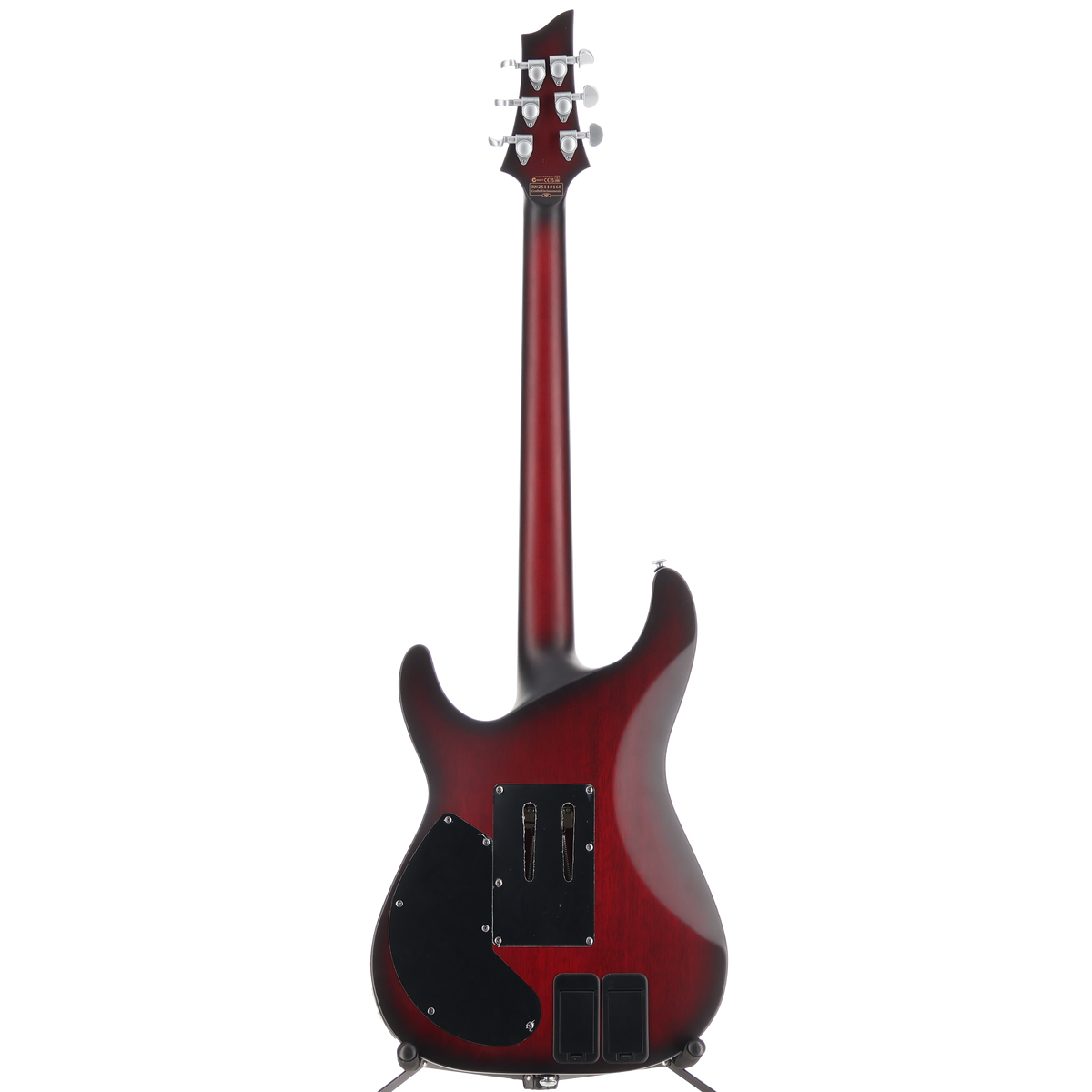 Schecter C-1 Platinum Floyd Rose Sustainer Satin Crimson Red Burst (Q8) (79037)