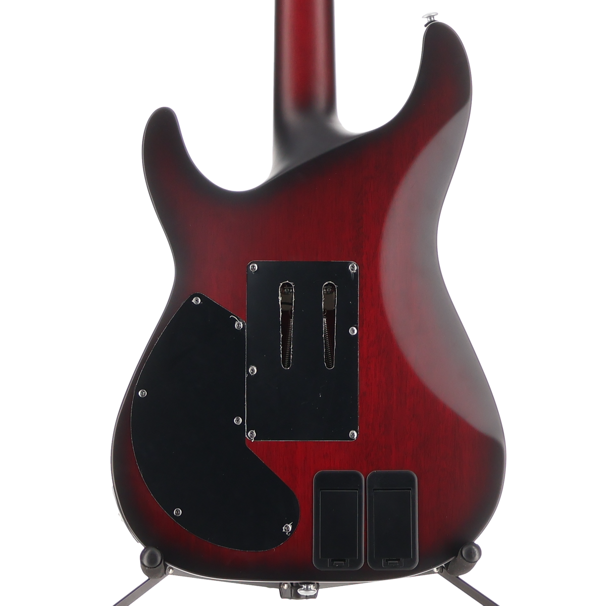 Schecter C-1 Platinum Floyd Rose Sustainer Satin Crimson Red Burst (Q8) (79037)