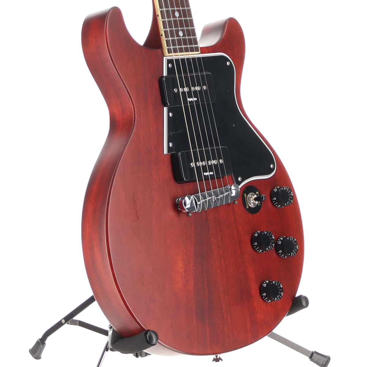 Epiphone Inspired by Gibson Custom 1960 Les Paul Special Double Cut Reissue Cherry Red - Mighty Mite MOD (SR) (59067)