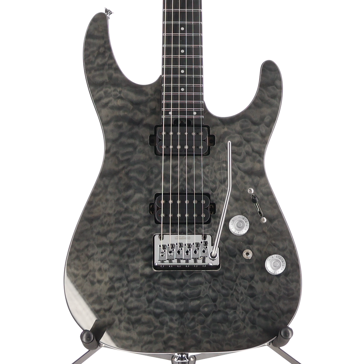 Charvel Pro-Mod Plus DK24 HH 2PT EB QM, Ebony Fingerboard, Midnight Ocean (W4) (01381)