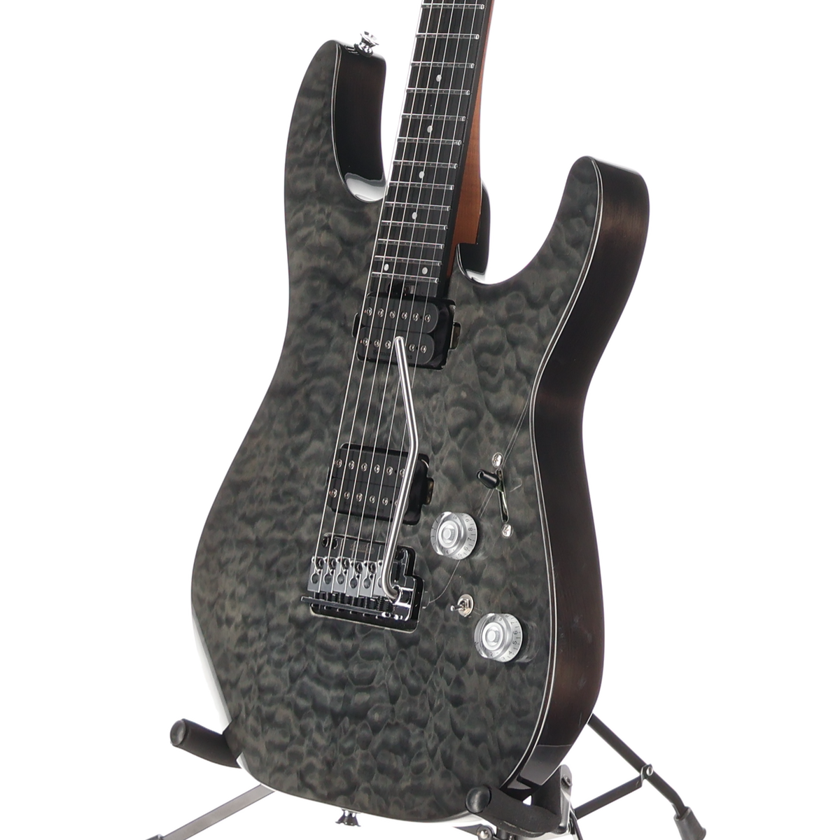 Charvel Pro-Mod Plus DK24 HH 2PT EB QM, Ebony Fingerboard, Midnight Ocean (W4) (01381)