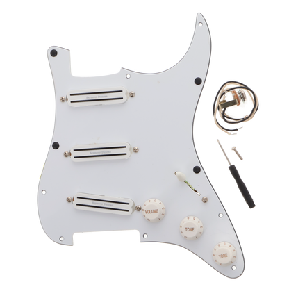 Seymour Duncan Triple Rails Loaded Pickguard - White