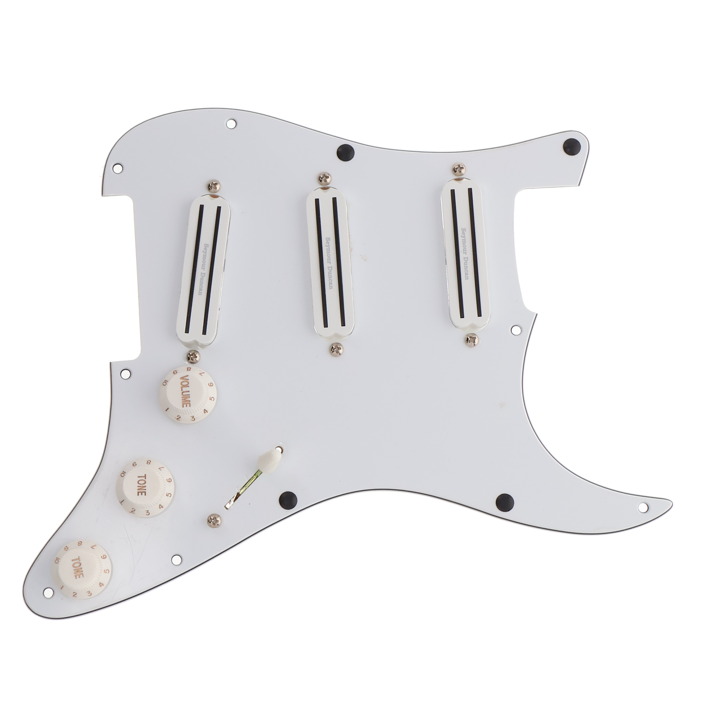 Seymour Duncan Triple Rails Loaded Pickguard - White