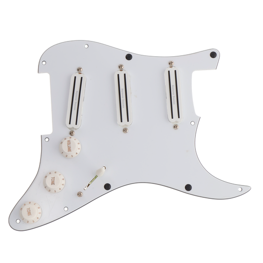 Seymour Duncan Triple Rails Loaded Pickguard - White