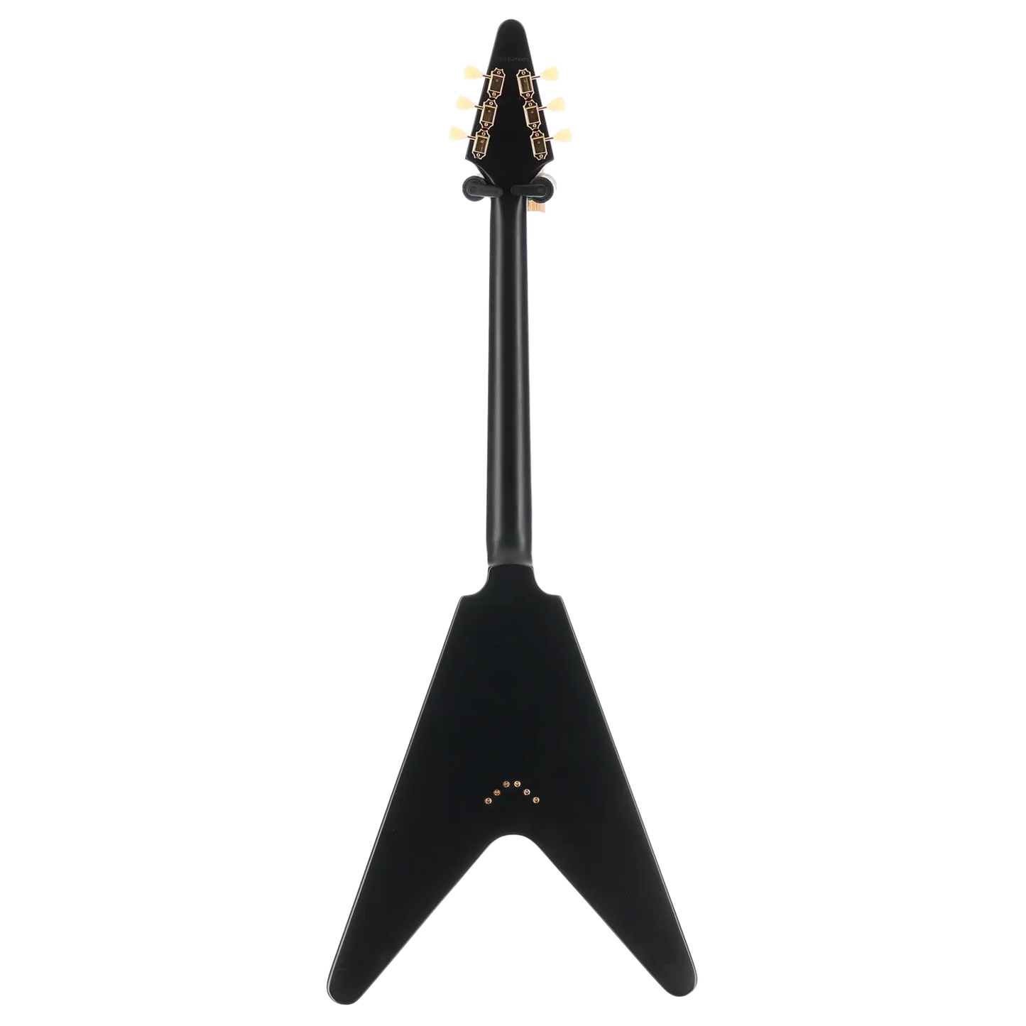 1958 Korina Explorer - Inspired by Gibson - Black Custom Paint with Burstbucker Set (T4) (39038)