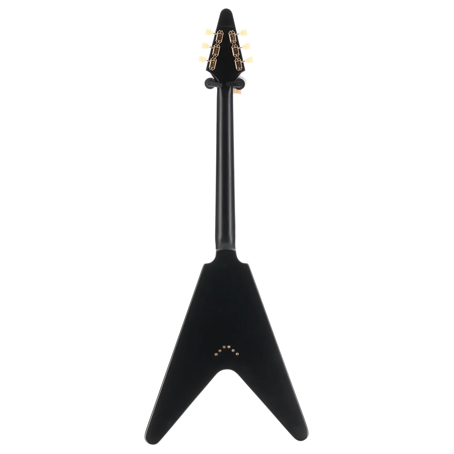 1958 Korina Explorer - Inspired by Gibson - Black Custom Paint with Burstbucker Set (T4) (39038)