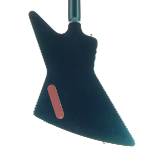 1958 Korina Explorer - Inspired by Gibson - Emerald Green Custom Paint with Burstbucker Set (I1) (79128)
