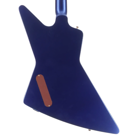 1958 Korina Explorer - Inspired by Gibson - Lapis Blue Custom Paint with Burstbucker Set (RC2) (79219)