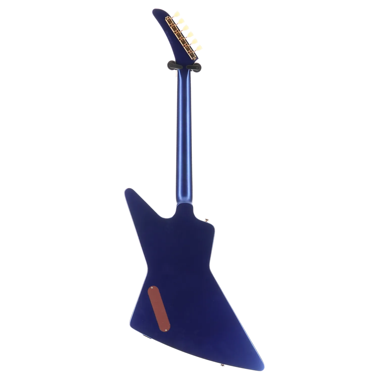 1958 Korina Explorer - Inspired by Gibson - Lapis Blue Custom Paint with Burstbucker Set (RC2) (79219)