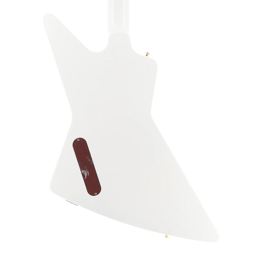 1958 Korina Explorer - Inspired by Gibson - White Custom Paint with Burstbucker Set (RC2) (79129)